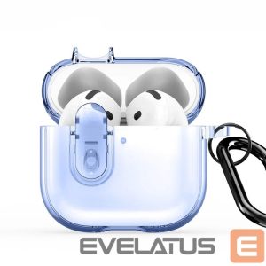 Чехол для наушников Dux Ducis Apple AirPods 4 PECL Series PC+TPU Cover with Hook Blue
