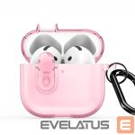 Чехол для наушников Dux Ducis Apple AirPods 4 PECL Series PC+TPU Cover with Hook Pink