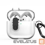 Чехол для наушников Dux Ducis Apple AirPods 4 PECL Series PC+TPU Cover with Hook Black Clear