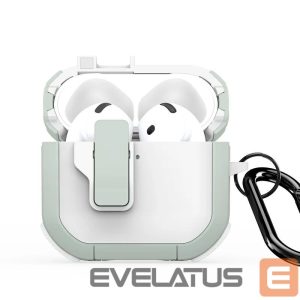 Чехол для наушников Dux Ducis - AirPods 4 PECP Series PC+TPU Cover with Hook White Green