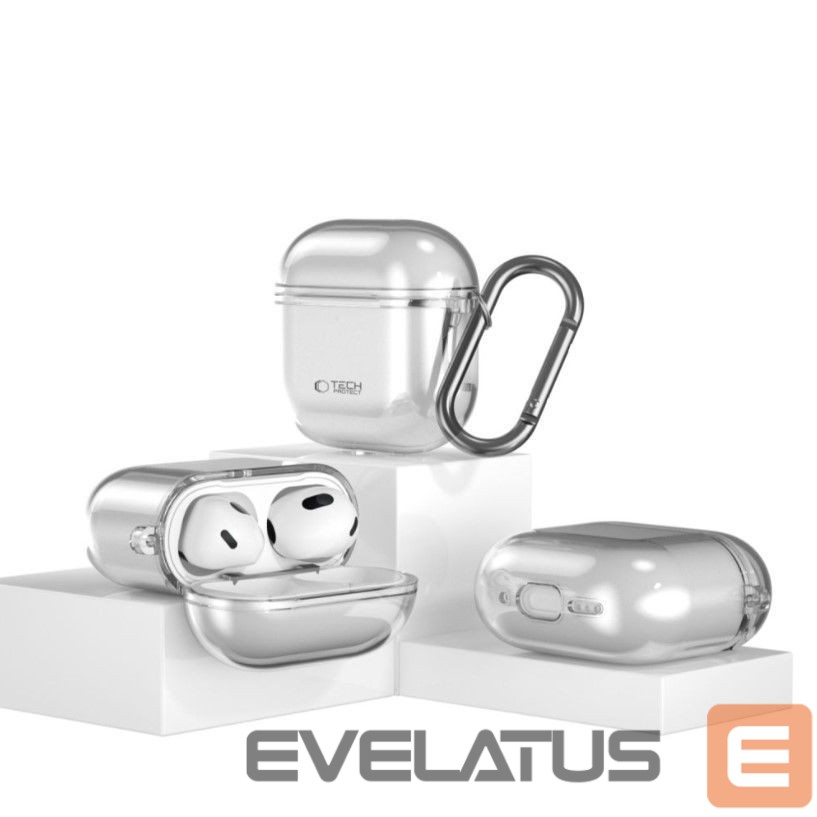 Чехол для наушников Tech-Protect Apple AIRPODS 4 ASH FLEXAIR Case Grey