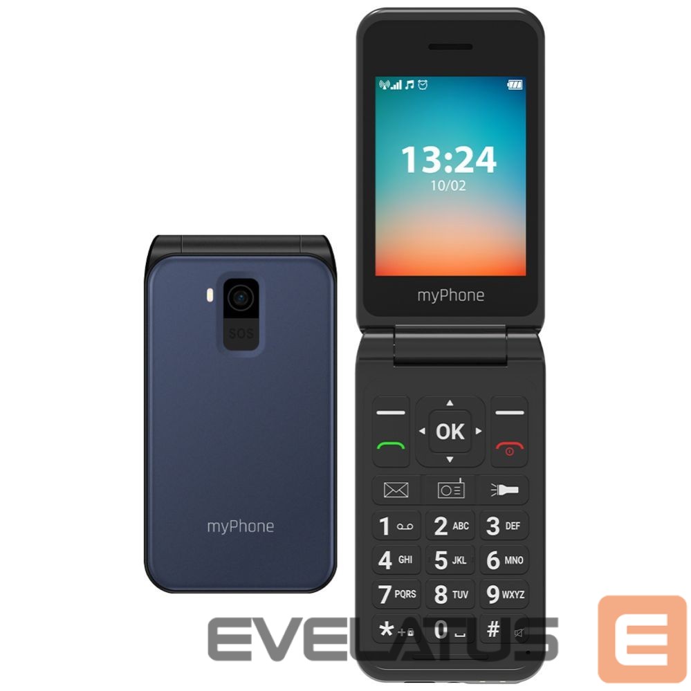 Мобильный телефон MyPhone Flip LTE Dual SIM Black Blue