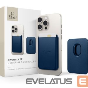 Чехол универсальный карман Tech-Protect Universal MAGWALLET MAGSAFE UNIVERSAL MAGNETIC CARD HOLDER Navy Blue