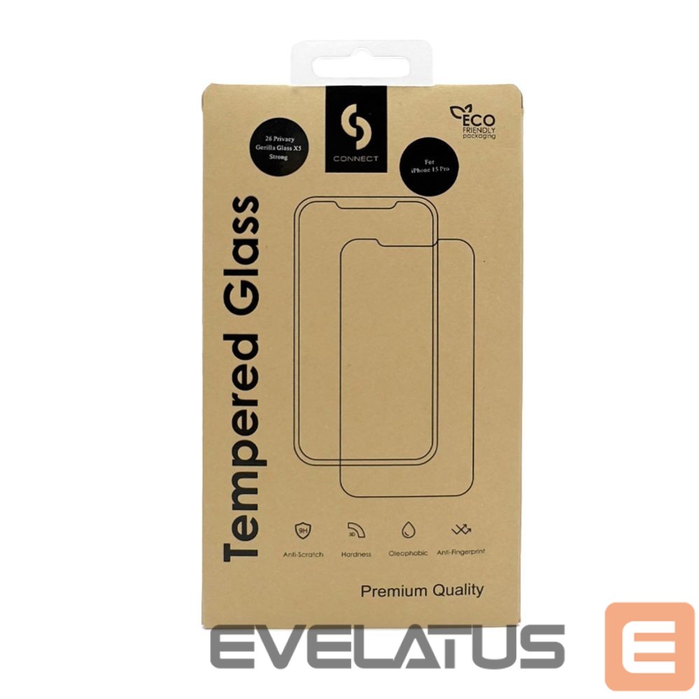 Защитное стекло Connect Apple iPhone 17 Air 0.33 Flat Clear Glass Japan Glue Anti-Static