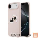 Чехол на заднюю панель Karl Lagerfeld Apple iPhone Air Liquid Silicone Double Heads MagSafe Case Pink
