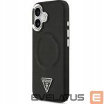 Чехол на заднюю панель Guess Apple iPhone 17 PU Leather Triangle Logo MagSafe Case Black