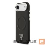 Чехол на заднюю панель Guess Apple iPhone Air PU Leather Triangle Logo MagSafe Case Black