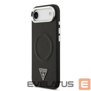 Чехол на заднюю панель Guess Apple iPhone Air PU Leather Triangle Logo MagSafe Case Black