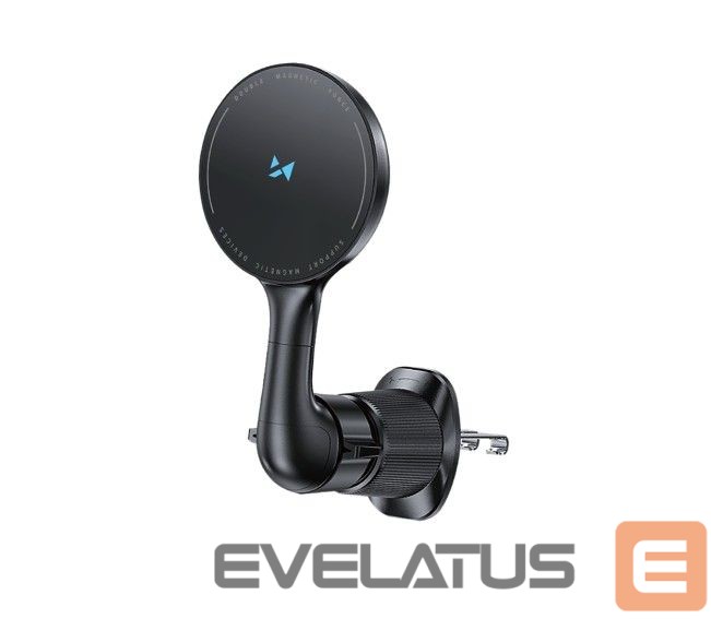 Авто зарядка Wozinsky WCT5-6S4Y Car Holder with Qi/MagSafe 15W Inductive Charger for Air Vent Black