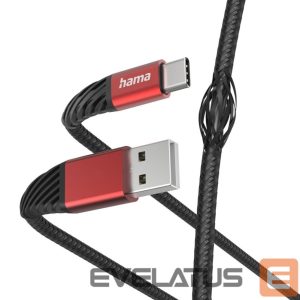 Кабель Hama  Extreme USB 2.0 USB A to USB C Cabel 1,5 m Red Black