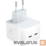 Адаптер iLike  CH1 35W Dual Port USB-C Fast Charger for all Apple devices (Analog A2676 MNWP3ZM/A) White