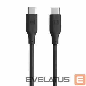 Кабель Evelatus  Evelatus USB C to USB C Silicone Cable 1.2M 60W / 20V3A Black