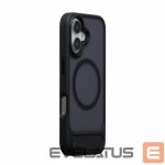 Чехол на заднюю панель Evelatus Apple iPhone 16 Rubber Coated MagSafe With Stand Case Black