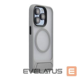 Чехол на заднюю панель Evelatus Apple iPhone 16 Pro Max Rubber Coated MagSafe With Stand Case Silver