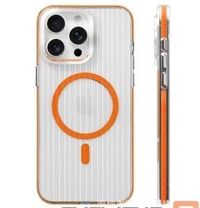 Чехол на заднюю панель Evelatus Apple iPhone 16 Pro Max Suitcase MagSafe Case Transparent Orange
