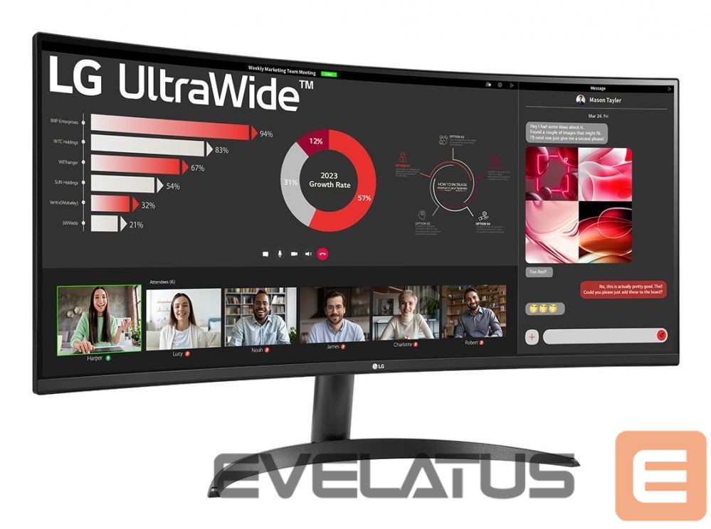 Монитор LG MONITOR LCD 34" VA/34WR50QK-B