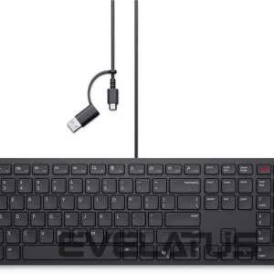 Компьютерная клавиатура Dell  | Collaboration Keyboard | KB525C | Keyboard | Wired | Ukrainian (QWERTY) | Black | USB-C 