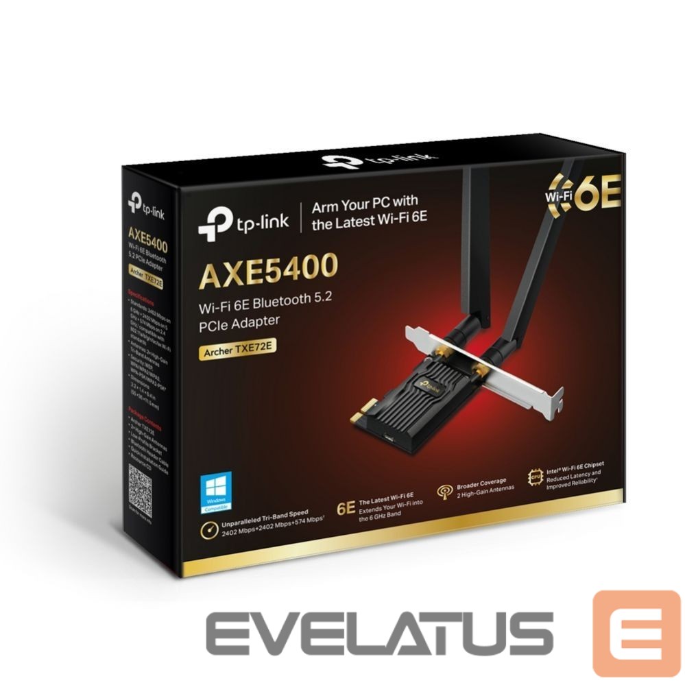 Коммутатор TP-Link WRL ADAPTER 5400MBPS WI-FI 6E/ARCHER TXE72E