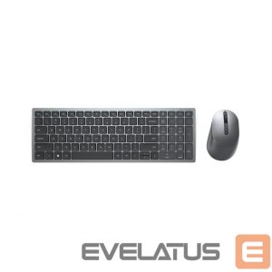 Компьютерная клавиатура Dell  KM7120W Keyboard and Mouse Set, Wireless, Batteries included, NORD, Titan Gray 