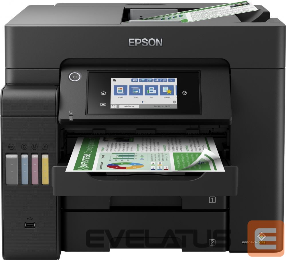 Принтер EPSON Multifunctional Printer EcoTank L6550 Colour, Inkjet, A4, Wi-Fi, Black