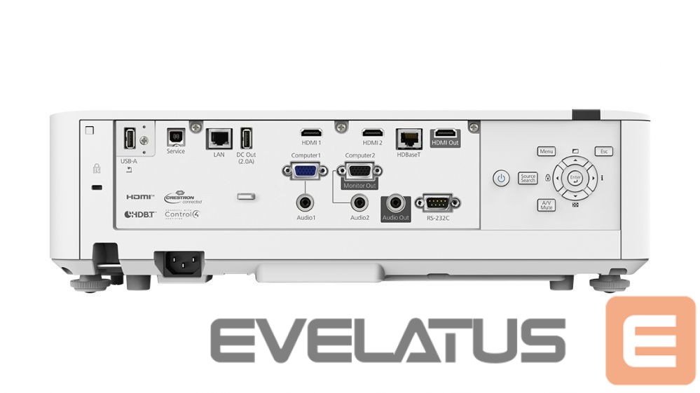 Принтер EPSON Laser Projector EB-L530U WUXGA (1920x1200), 5200 ANSI lumens, White, Lamp warranty 12 month(s)