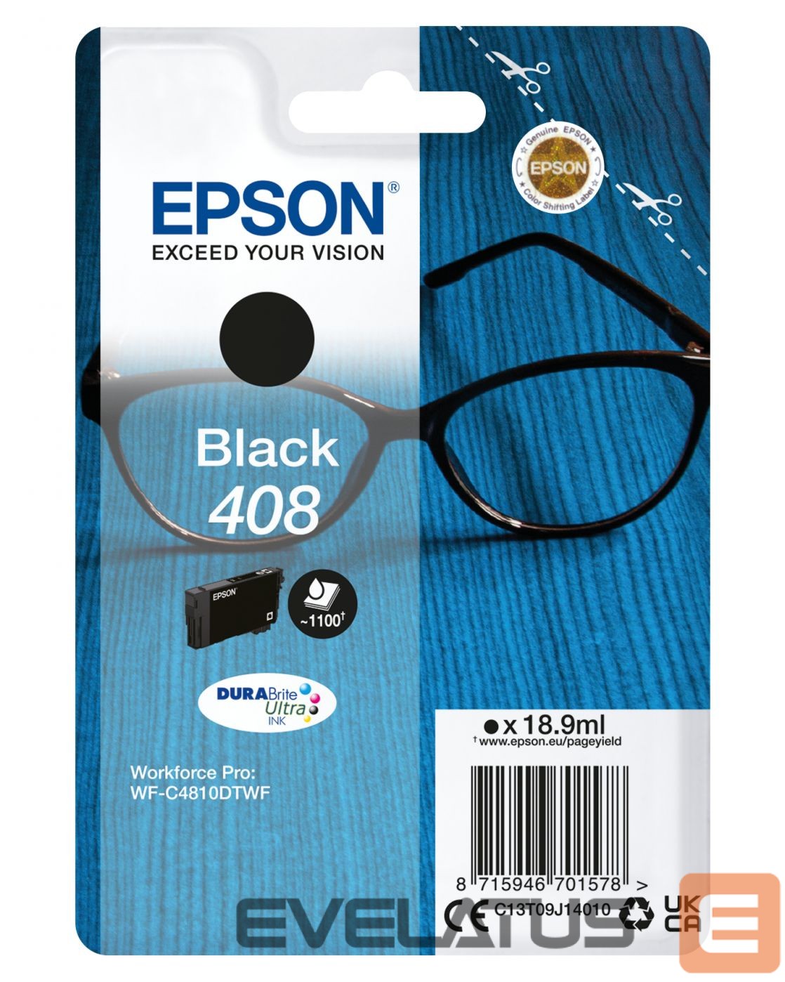 Аксессуары и расходные материалы EPSON DURABrite Ultra 408L Ink cartrige, Black