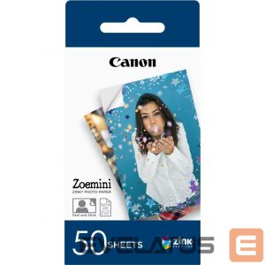 Офисные принадлежности Canon  50 sheets ZP-2030 Photo Paper, White, 5 x 7.6 cm