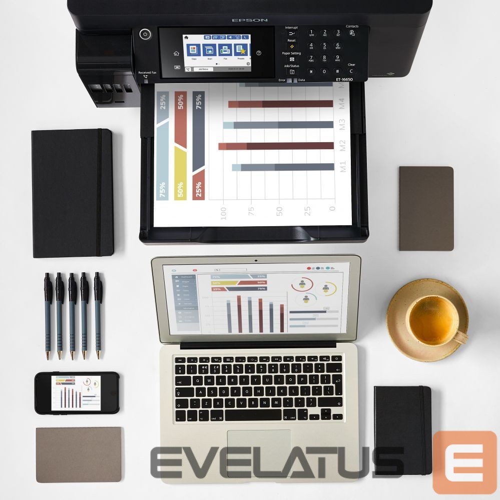 Принтер EPSON EcoTank L15160 Colour, Inkjet, Multicunctional Printer, A3+, Wi-Fi, Black