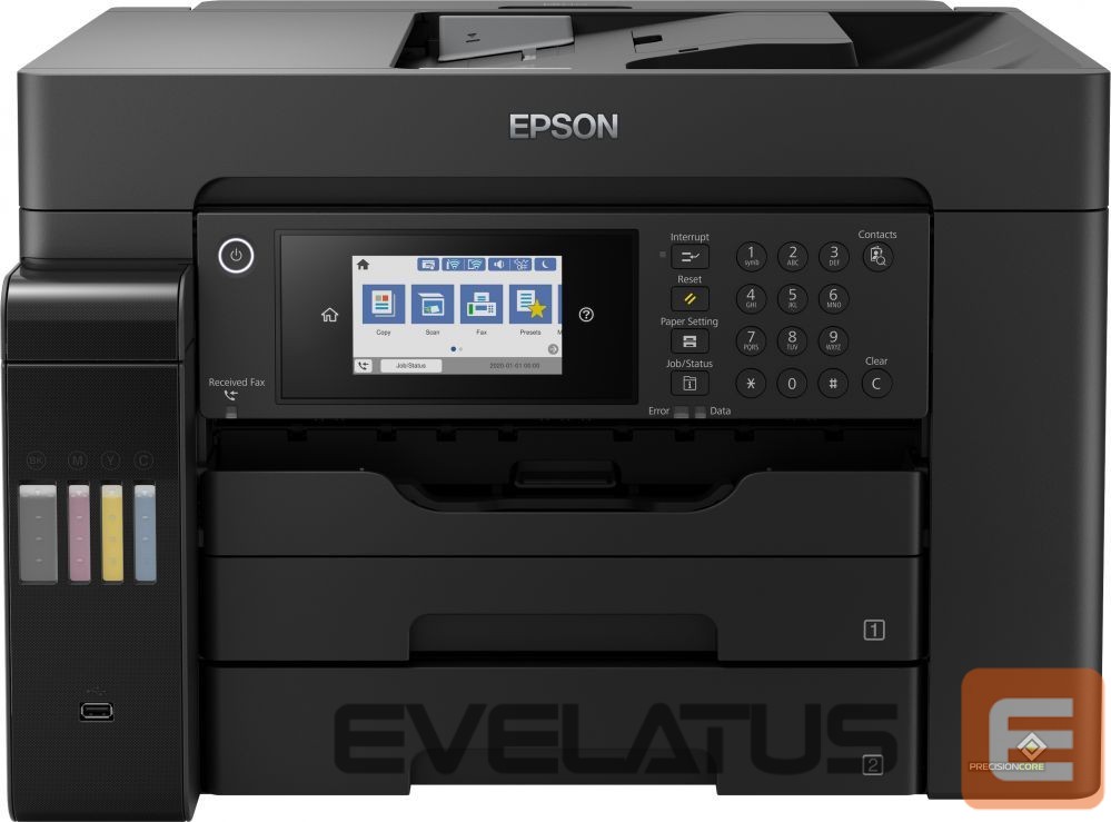 Принтер EPSON EcoTank L15160 Colour, Inkjet, Multicunctional Printer, A3+, Wi-Fi, Black