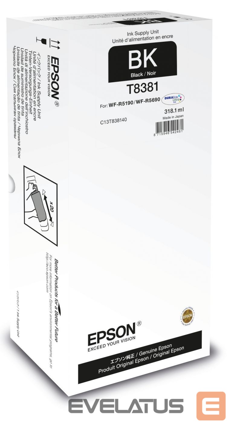 Аксессуары и расходные материалы EPSON XL Ink Supply Unit WorkForce Pro WF-R5xxx series Black
