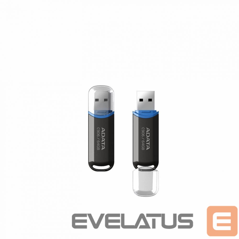 Флеш-накопитель ADATA C906 64GB USB Flash Drive, Black