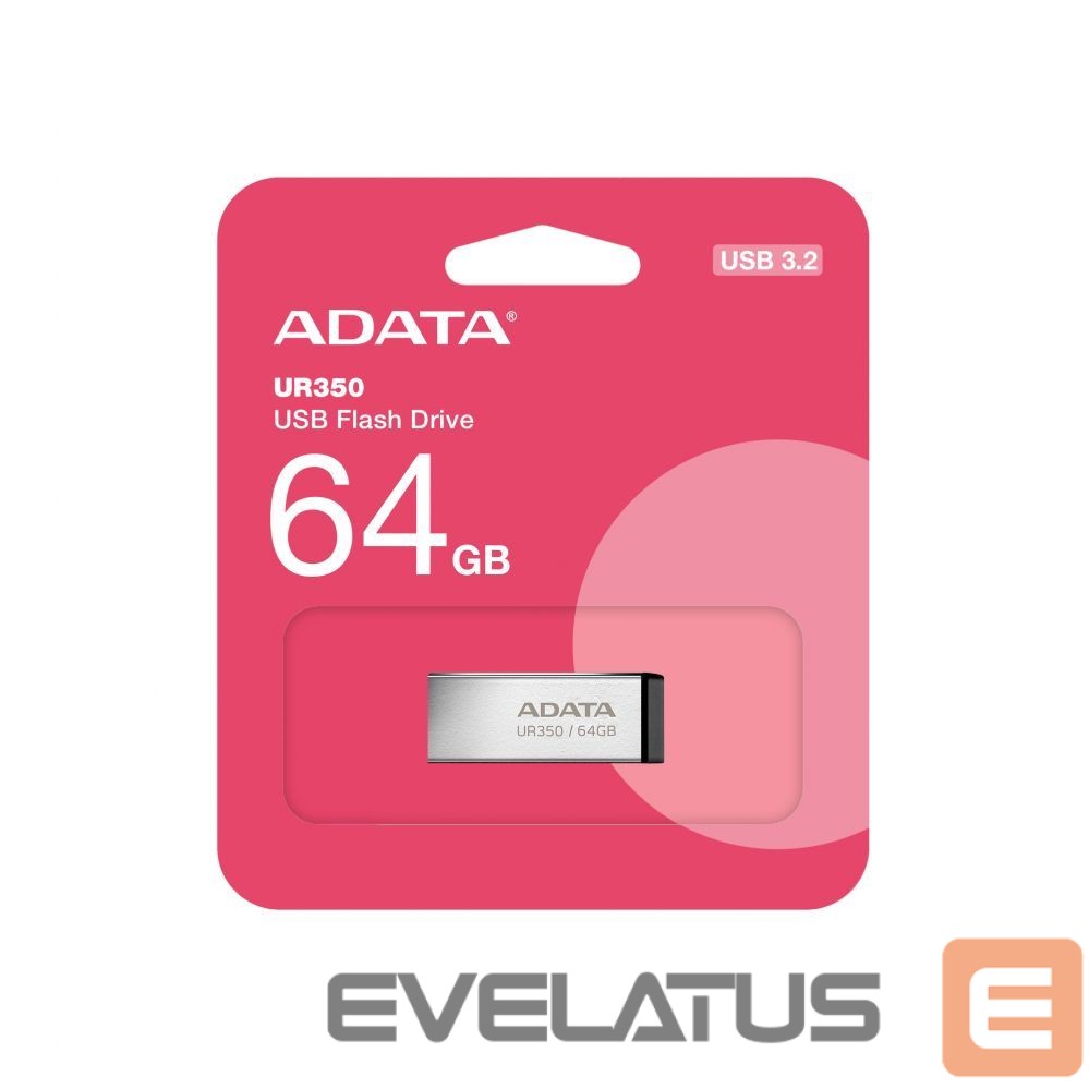 Флеш-накопитель ADATA UR350 64GB USB Flash Drive, Black