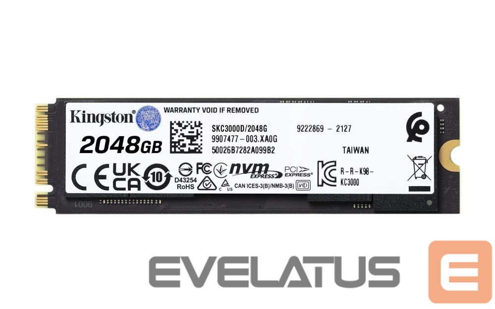 Жесткий диск SSD Kingston KC3000 2048GB PCIe 4.0 SSD