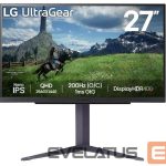 Монитор LG  LCD Monitor||27"|Panel IPS|2560x1440|16:9|180Hz|1 ms|Pivot|Height adjustable|Tilt|Colour Black|27GS85Q-B 