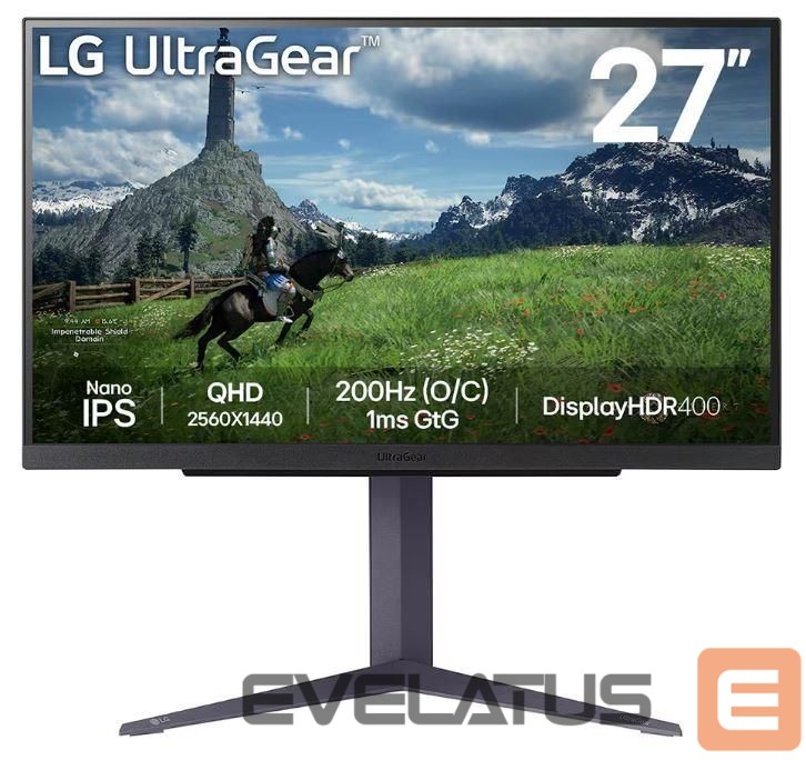 Монитор LG LCD Monitor||27"|Panel IPS|2560x1440|16:9|180Hz|1 ms|Pivot|Height adjustable|Tilt|Colour Black|27GS85Q-B
