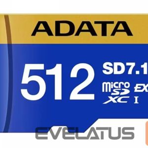 Другой аксессуар для компьютера ADATA  MEMORY MICRO SDXC 512GB SD7.1/UD512GEX3L1-C 