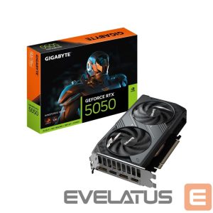 Графическая карта / Видеокарты Gigabyte  Graphics Card||NVIDIA GeForce RTX 5050|8 GB|GDDR6|128 bit|PCIE 5.0 16x|GPU 2587 MHz|Dual Slot Fansink|GV-N5050WF2OC-8GD1.0 