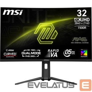 Монитор MSI  LCD Monitor||MAG 321CUPDF|31.5"|Gaming/Curved/4K|Panel VA|3840x2160|16:9|160 Hz|0.5 ms|MAG321CUPDF 
