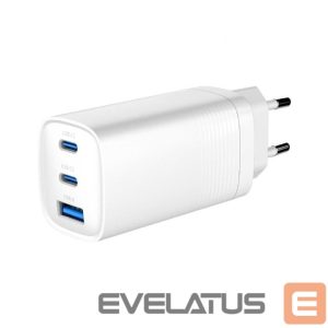 Зарядные устройства и провода Gembird  CHARGER USB UNIVERSAL QC3.0/TA-UC-PDQC65-01-W 