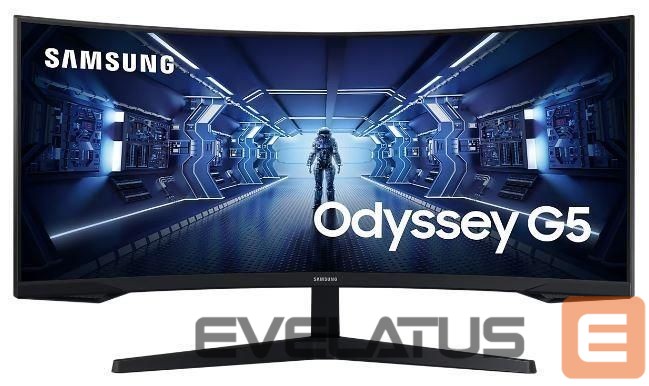 Монитор Samsung LCD Monitor||Odyssey G5|34"|Gaming/Curved/21 : 9|Panel VA|3440x1440|21:9|1 ms|Tilt|Colour Black|LC34G55TWWPXEN