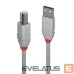 Кабель LINDY  CABLE USB2 A-B 2M/ANTHRA GREY36683 