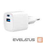 Зарядные устройства и провода Gembird  CHARGER USB 20W 2PORT/TA-UC-PDQC20-W-01 