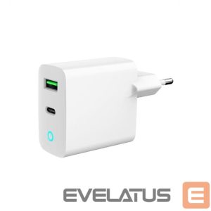 Зарядные устройства и провода Gembird  CHARGER USB 20W 2PORT/TA-UC-PDQC20L-W-01 