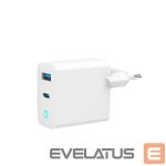 Зарядные устройства и провода Gembird  CHARGER USB 65W 2PORT/TA-UC-PDQC65L-W-01 