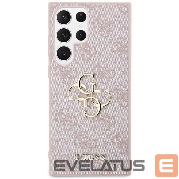 Чехол на заднюю панель Guess Guess GUHCS23L4GMGPI S23 Ultra S918 pink/pink hardcase 4G Big Metal Logo