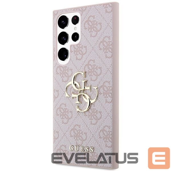 Чехол на заднюю панель Guess Guess GUHCS23L4GMGPI S23 Ultra S918 pink/pink hardcase 4G Big Metal Logo