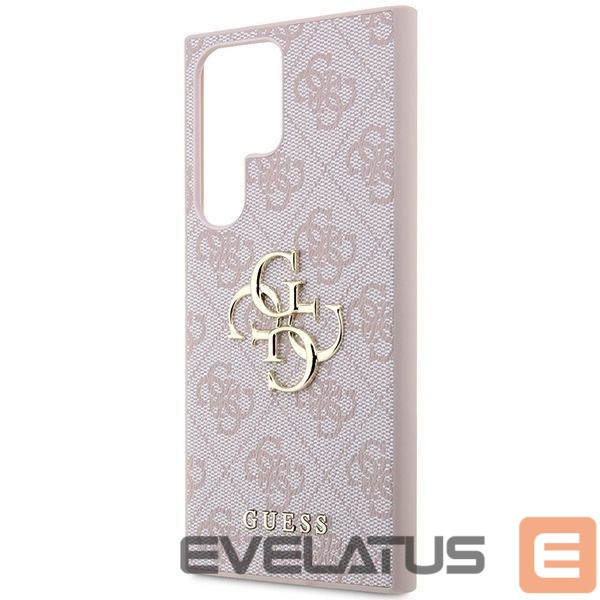 Чехол на заднюю панель Guess Guess GUHCS23L4GMGPI S23 Ultra S918 pink/pink hardcase 4G Big Metal Logo