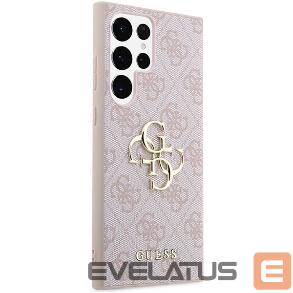 Чехол на заднюю панель Guess Guess GUHCS23L4GMGPI S23 Ultra S918 pink/pink hardcase 4G Big Metal Logo