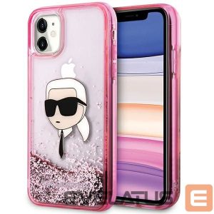 Чехол на заднюю панель Karl Lagerfeld  Karl Lagerfeld Glitter Karl Head iPhone 11/XR Case - Pink 