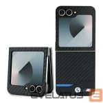 Чехол на заднюю панель BMW  BMW Carbon Blue Line Case for Samsung Galaxy Z Flip 6 - Black 